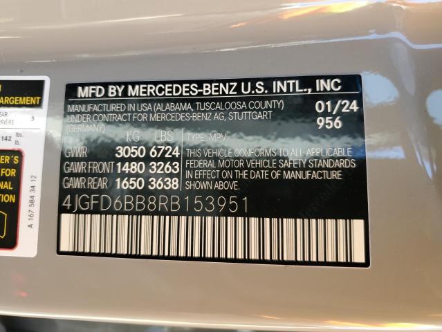 2024 Mercedes-Benz Gle Coupe Amg 53 4Matic VIN: 4JGFD6BB8RB153951 Lot: 53804434