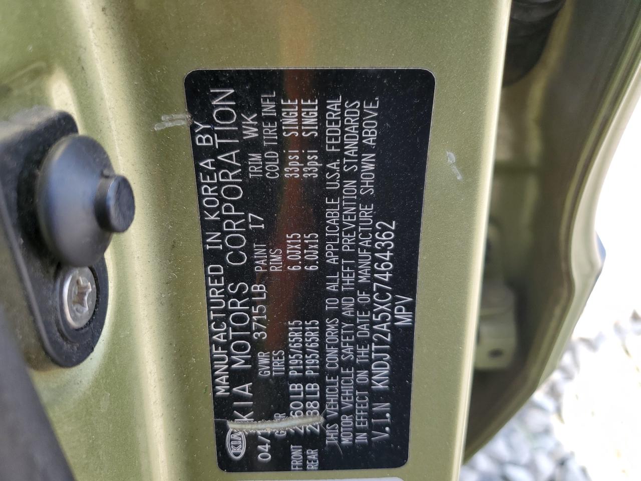 KNDJT2A5XC7464362 2012 Kia Soul