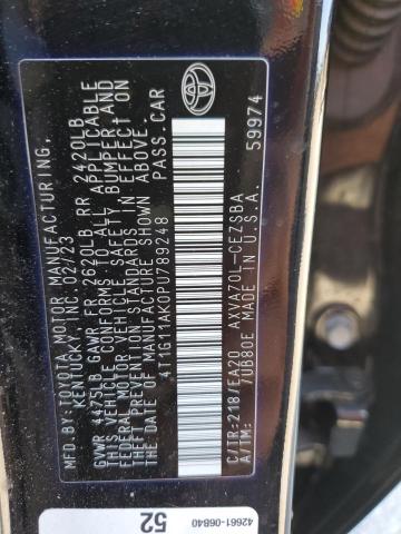 4T1G11AK0PU789248 Toyota Camry SE N 12