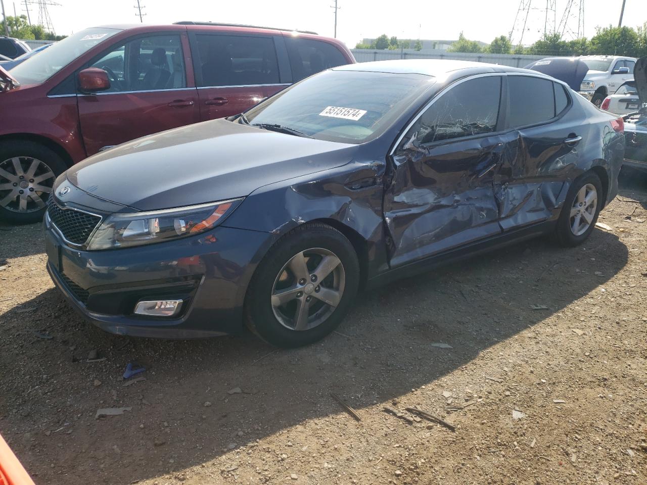 5XXGM4A74FG435889 2015 Kia Optima Lx