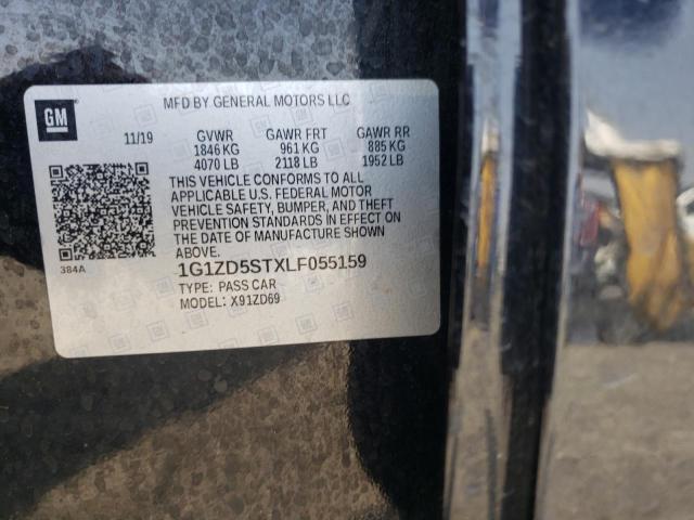 2020 Chevrolet Malibu Lt VIN: 1G1ZD5STXLF055159 Lot: 54800124