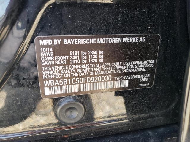2015 BMW 535 I VIN: WBA5B1C50FD920030 Lot: 56147544