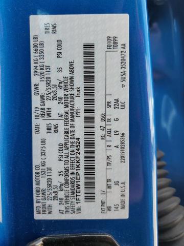 2019 Ford F150 Supercrew VIN: 1FTEW1EP1KKF24524 Lot: 55683534