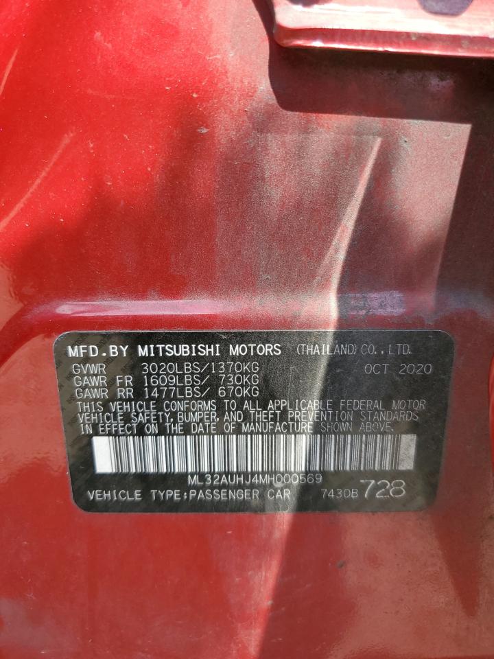 ML32AUHJ4MH000569 2021 Mitsubishi Mirage Es