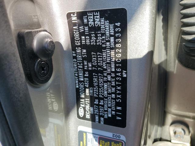 2012 Kia Sorento Base VIN: 5XYKT3A61CG283334 Lot: 56257414