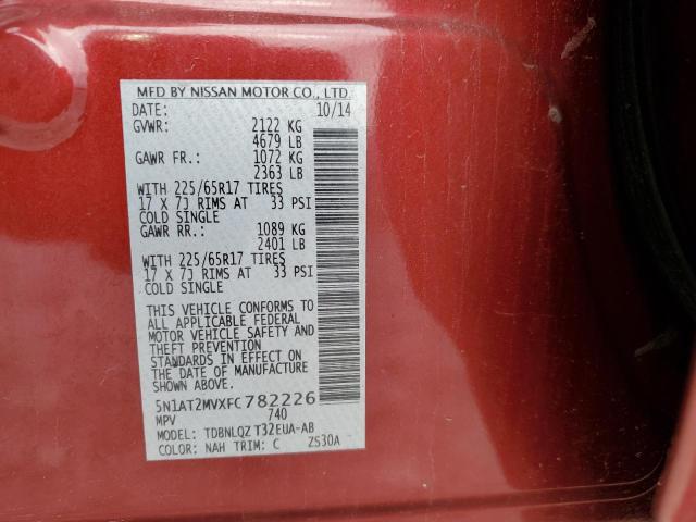 2015 NISSAN ROGUE S - 5N1AT2MVXFC782226