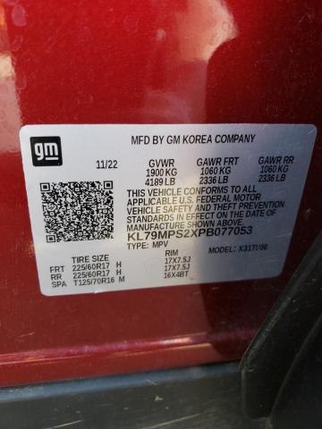 2023 Chevrolet Trailblazer Lt VIN: KL79MPS2XPB077053 Lot: 56510714