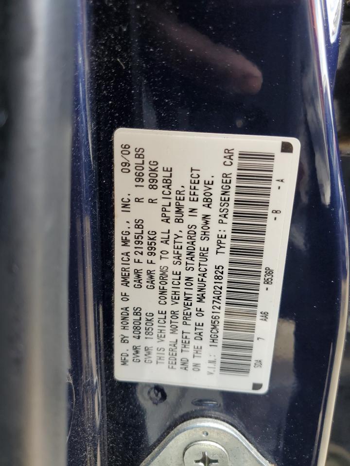 1HGCM56127A021825 2007 Honda Accord Value