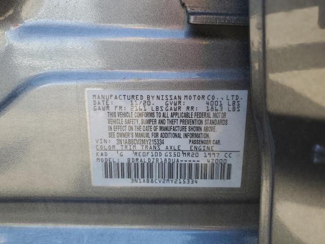 2021 NISSAN SENTRA SV - 3N1AB8CV2MY215334