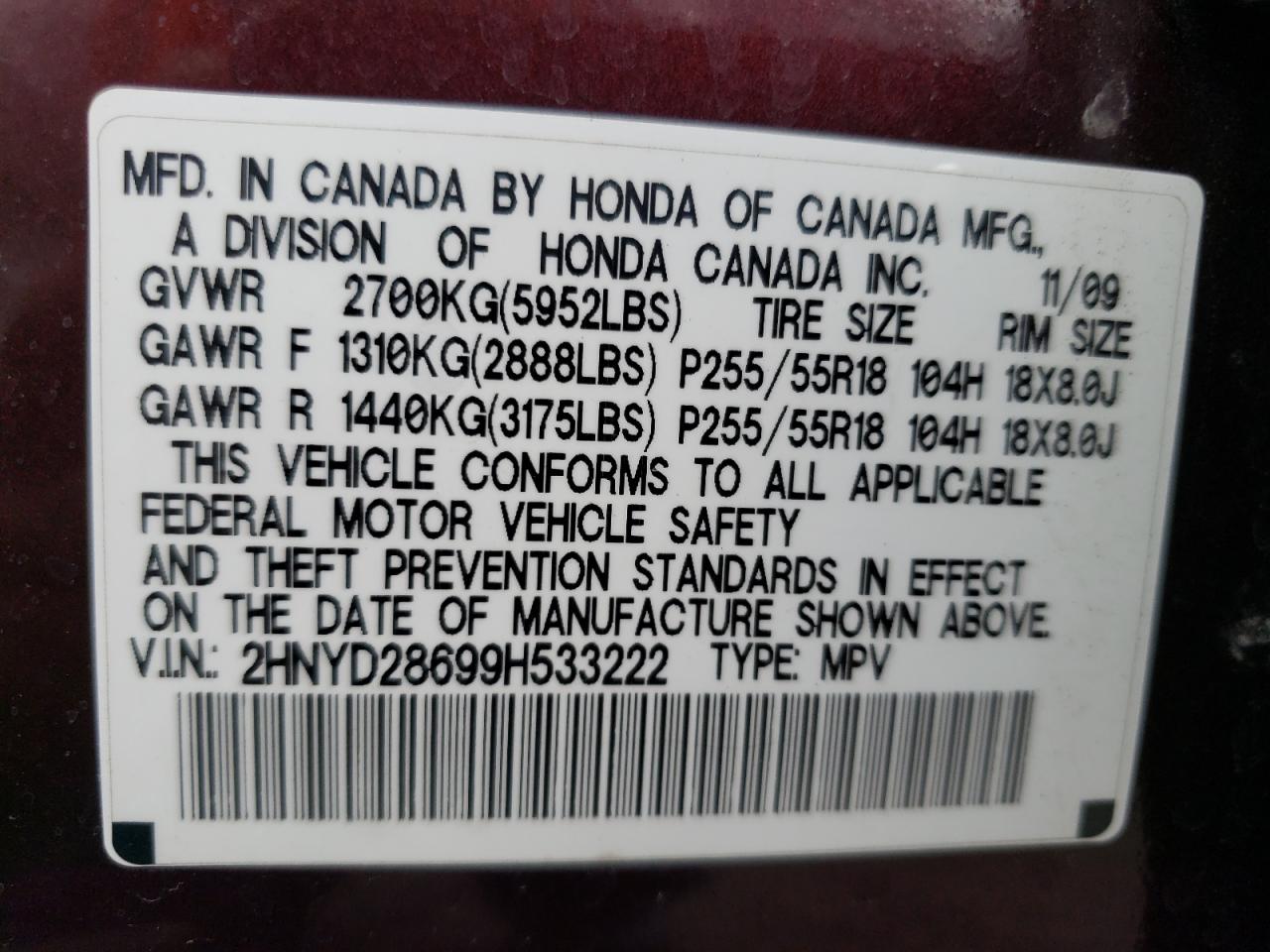 2HNYD28699H533222 2009 Acura Mdx Technology