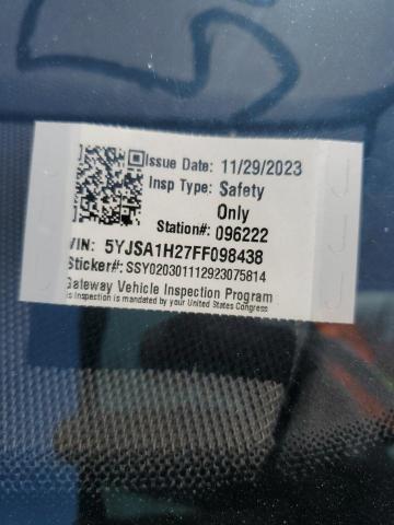 2015 TESLA MODEL S 85 5YJSA1H27FF098438