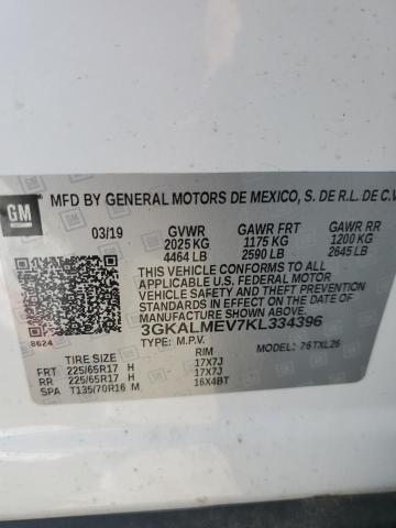 2019 GMC Terrain Sle VIN: 3GKALMEV7KL334396 Lot: 54162604