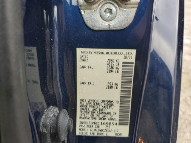 2012 NISSAN ALTIMA SR 1N4BL2EP6CC169854  54601264