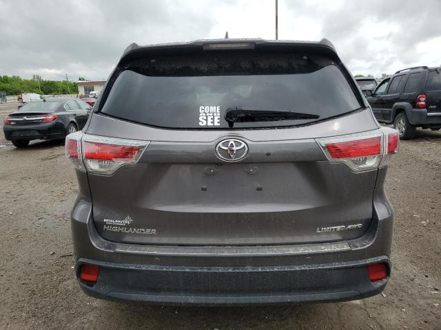 2016 Toyota Highlander Limited VIN: 5TDDKRFH2GS327651 Lot: 56639034