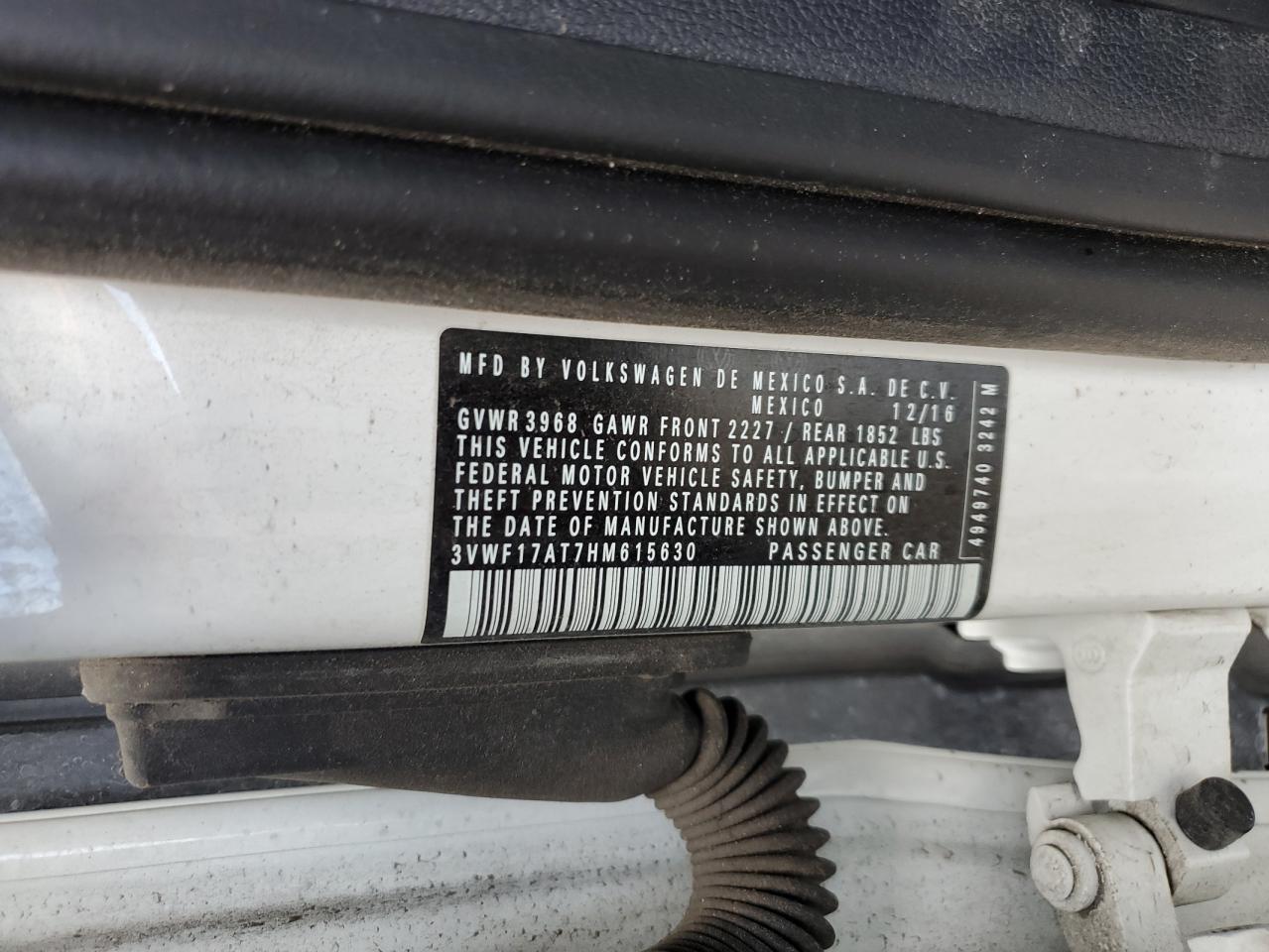 3VWF17AT7HM615630 2017 Volkswagen Beetle 1.8T