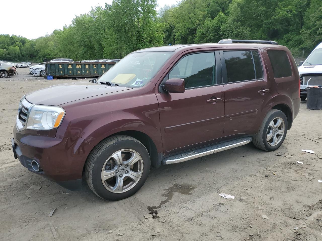 5FNYF4H55FB076123 2015 Honda Pilot Exl