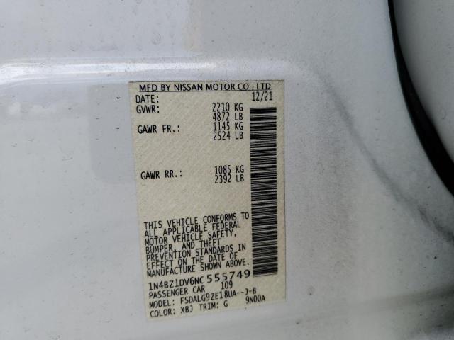 2022 Nissan Leaf Sl Plus VIN: 1N4BZ1DV6NC555749 Lot: 55575214