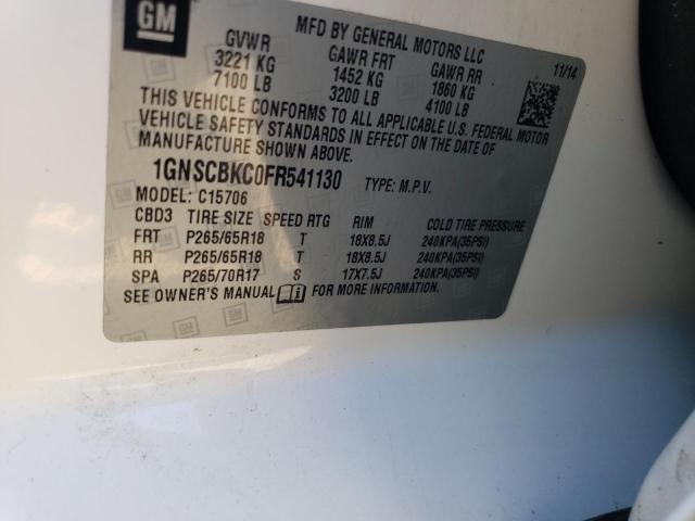 2015 CHEVROLET TAHOE C150 - 1GNSCBKC0FR541130