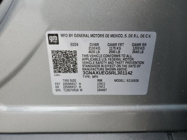 2024 Chevrolet Equinox Lt VIN: 3GNAXUEG5RL301142 Lot: 55038414