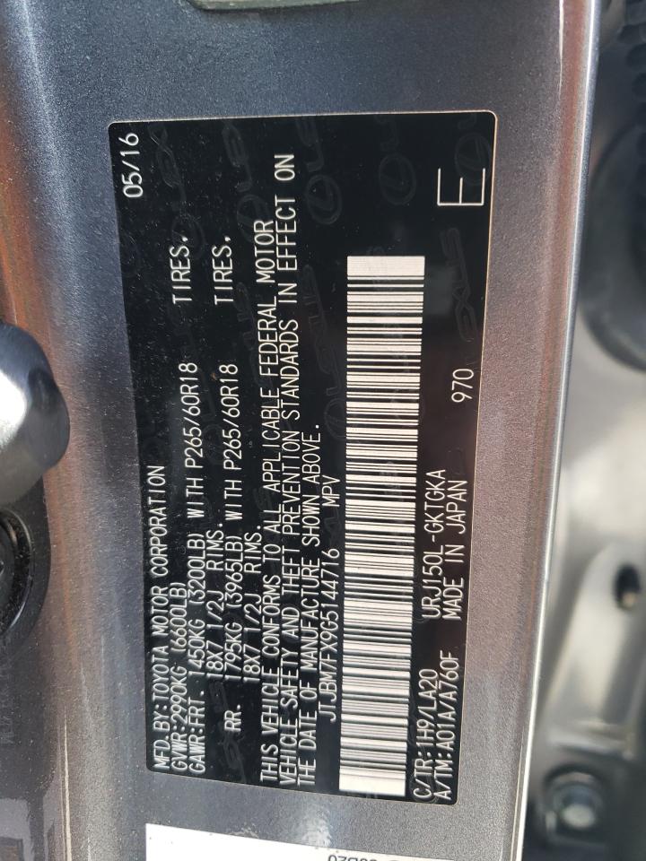 JTJBM7FX9G5144716 2016 Lexus Gx 460