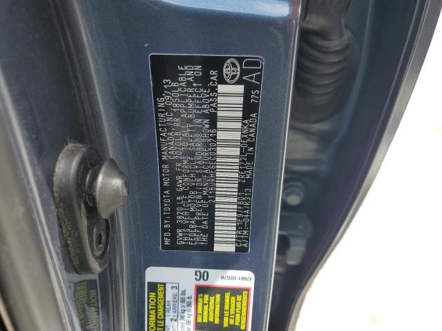 2014 Toyota Corolla L VIN: 2T1BURHE6EC030716 Lot: 54806334