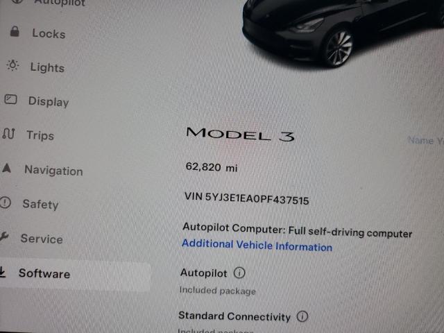 2023 Tesla Model 3 VIN: 5YJ3E1EA0PF437515 Lot: 53623694