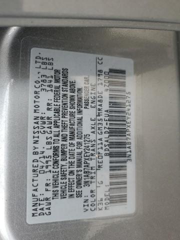 2014 Nissan Sentra S VIN: 3N1AB7APXEY241275 Lot: 56525114