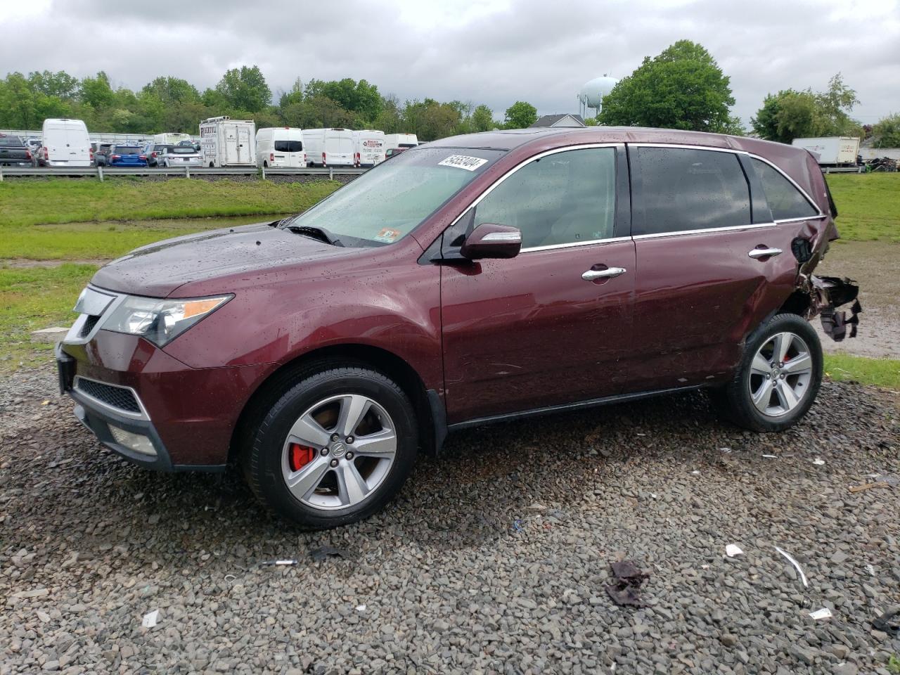 2012 Acura Mdx Technology vin: 2HNYD2H37CH548671