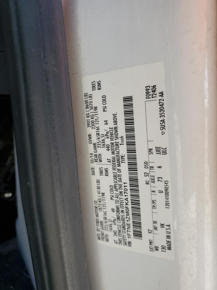 1FTNE1ZM0FKA17011 2015 Ford Transit T-150