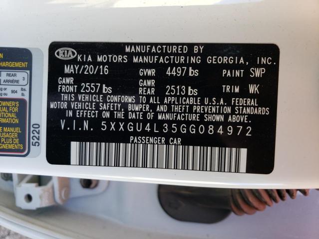 2016 KIA OPTIMA EX - 5XXGU4L35GG084972