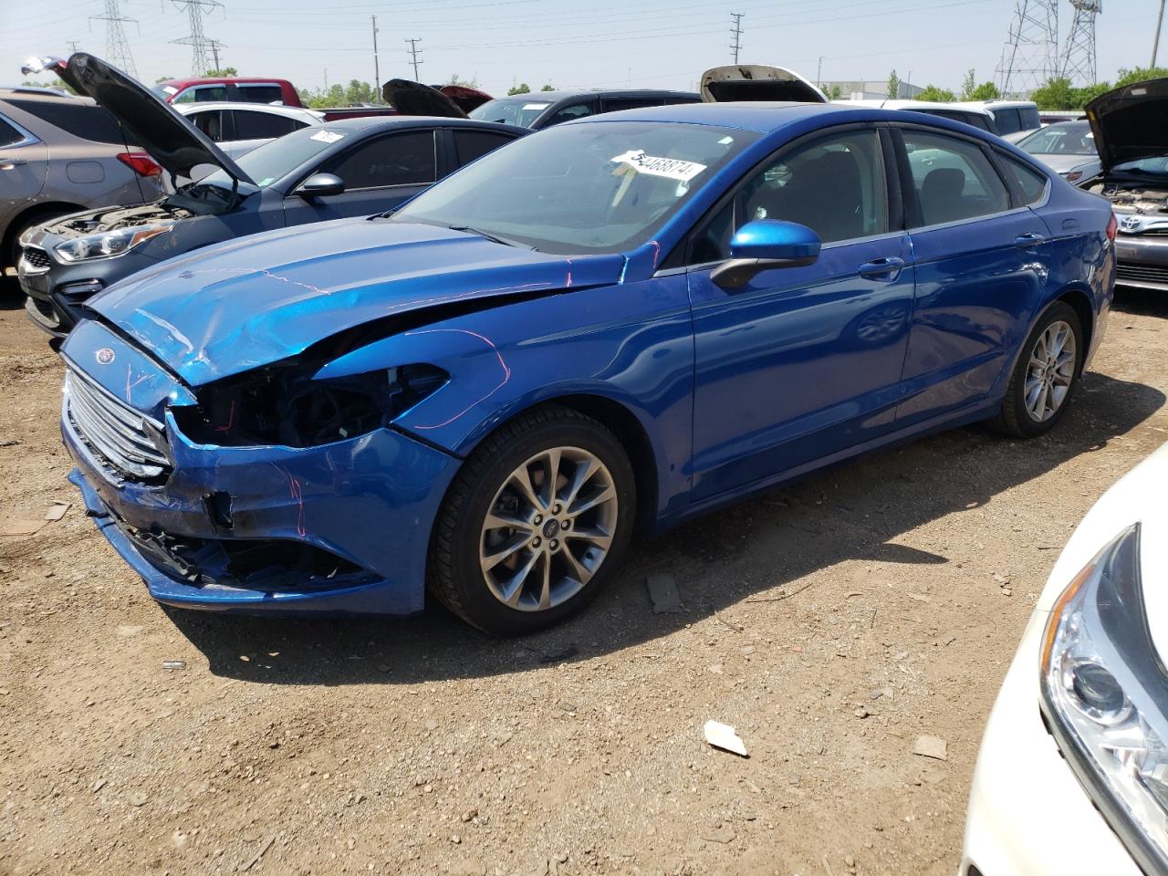 Lot #2554259991 2017 FORD FUSION SE