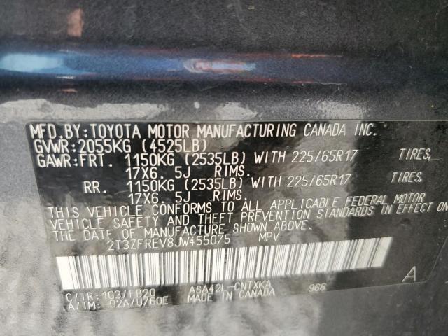 2T3ZFREV8JW455075 2018 TOYOTA RAV 4 - Image 12