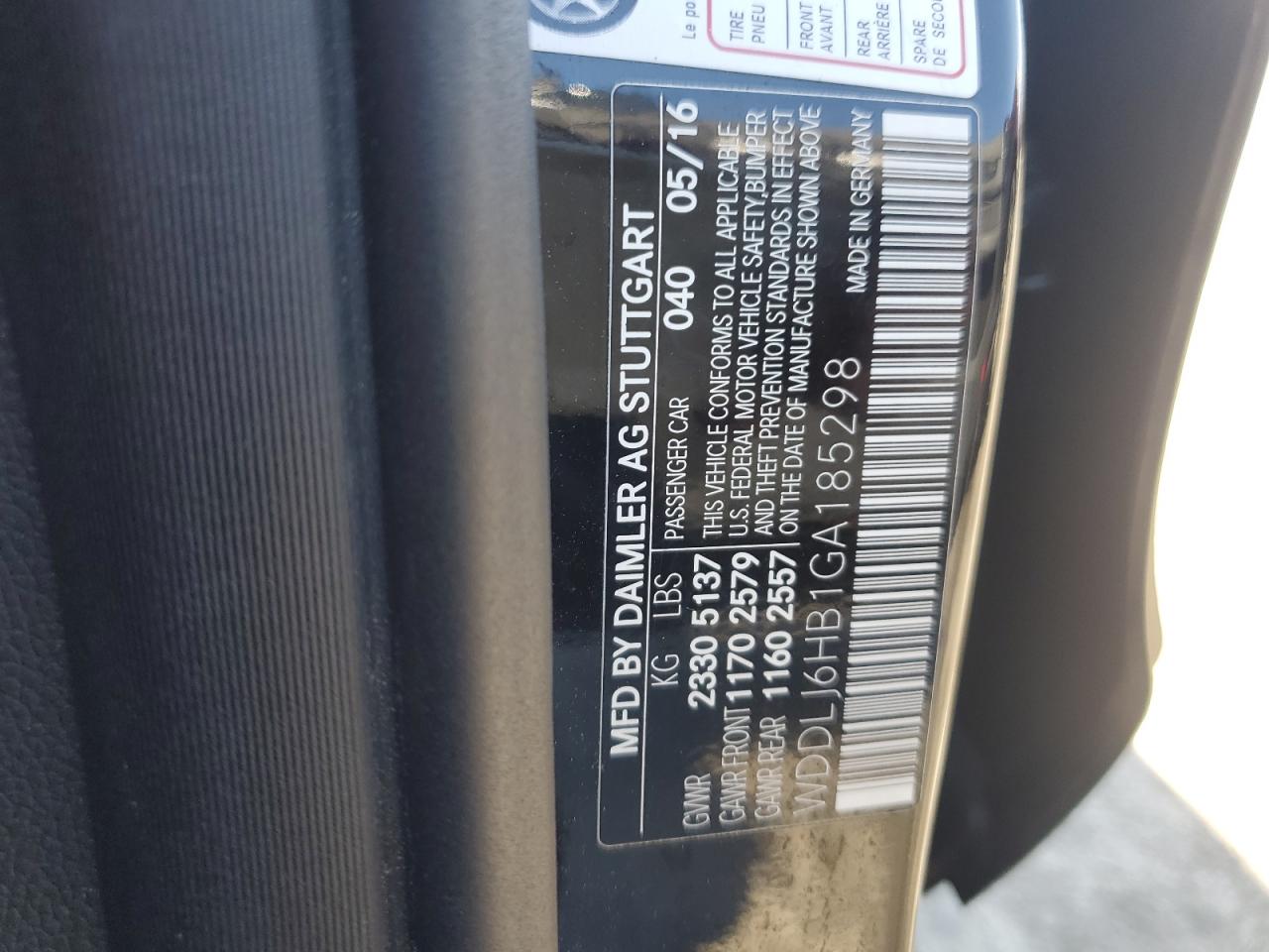 WDDLJ6HB1GA185298 2016 Mercedes-Benz Cls 400 4Matic