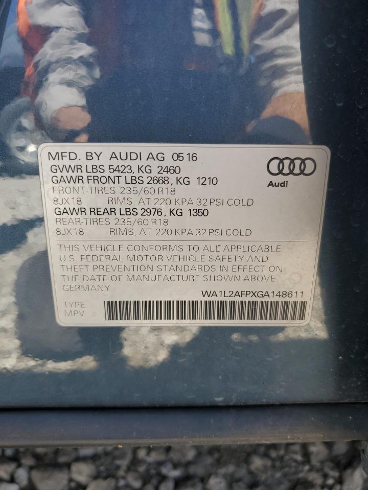 WA1L2AFPXGA148611 2016 Audi Q5 Premium Plus