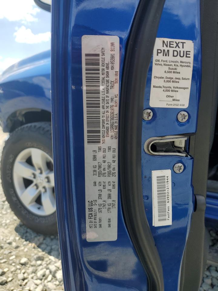 1C6RR6GT8GS361076 2016 Ram 1500 Slt