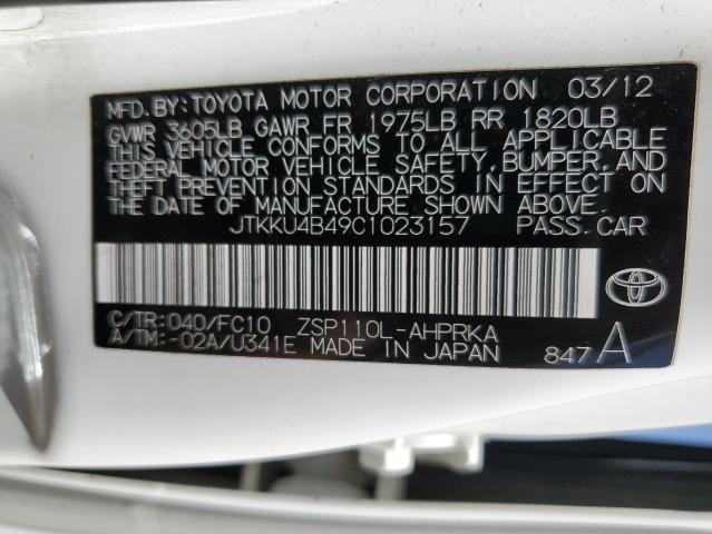 2012 Toyota Scion Xd VIN: JTKKU4B49C1023157 Lot: 53540554