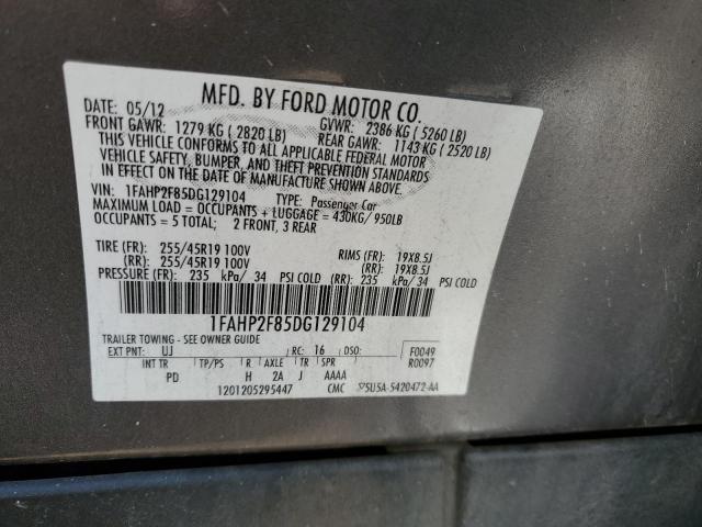 2013 Ford Taurus Limited VIN: 1FAHP2F85DG129104 Lot: 52711124