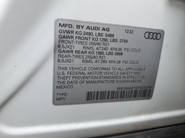 2023 AUDI Q5 SPORTBA - WA16AAFY0P2073243