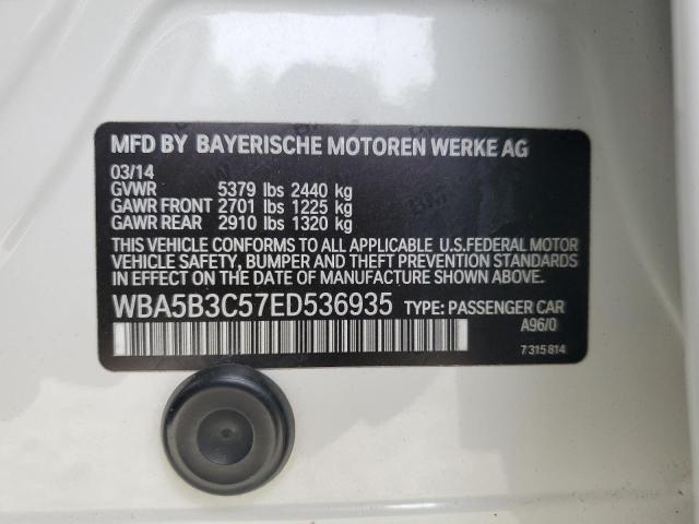 VIN WBA5B3C57ED536935 2014 BMW 5 Series, 535 XI no.12