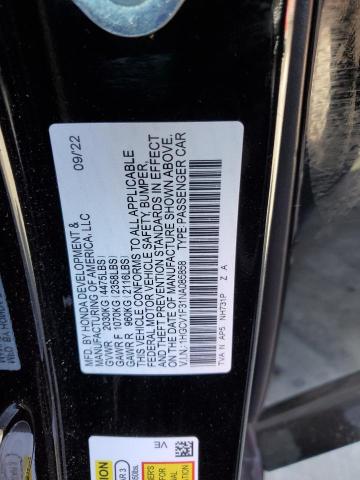 2022 Honda Accord Sport VIN: 1HGCV1F31NA085858 Lot: 56107854