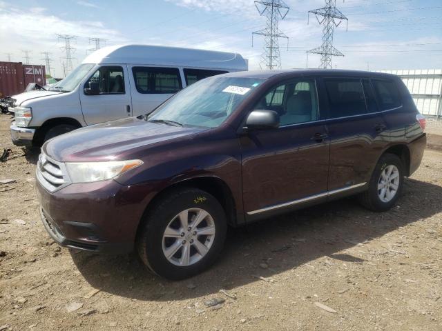 2013 Toyota Highlander Base VIN: 5TDZK3EHXDS125141 Lot: 53628194