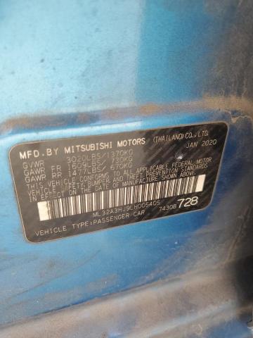 2020 Mitsubishi Mirage Es VIN: ML32A3HJ9LH005405 Lot: 56681614