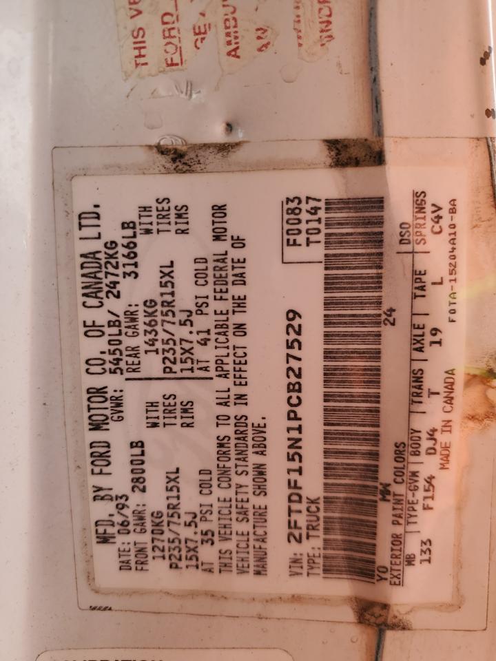 2FTDF15N1PCB27529 1993 Ford F150