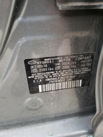 2019 HYUNDAI ELANTRA SE - KMHD84LF2KU787848