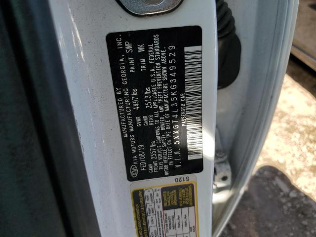 2019 Kia Optima Lx VIN: 5XXGT4L35KG349529 Lot: 56949314