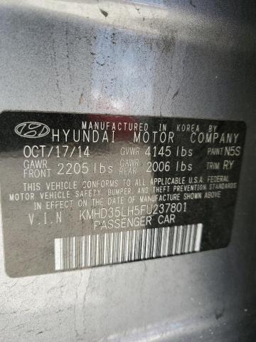 2015 Hyundai Elantra Gt VIN: KMHD35LH5FU237801 Lot: 56165744