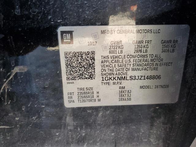 2018 GMC Acadia Slt-1 VIN: 1GKKNMLS3JZ148806 Lot: 55143644