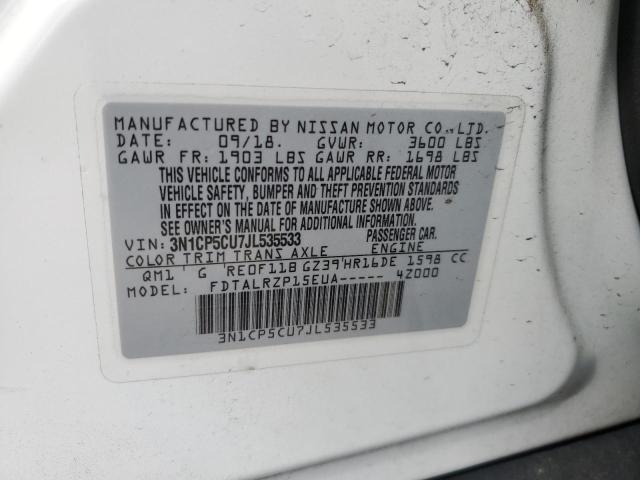 2018 NISSAN KICKS S - 3N1CP5CU7JL535533