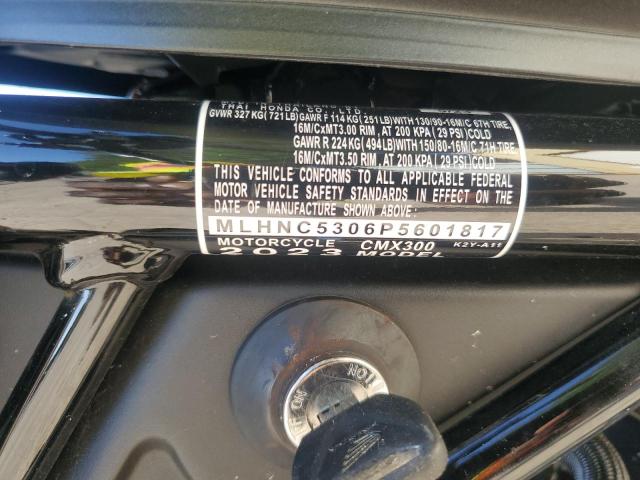 2023 HONDA CMX300 - MLHNC5306P5601817