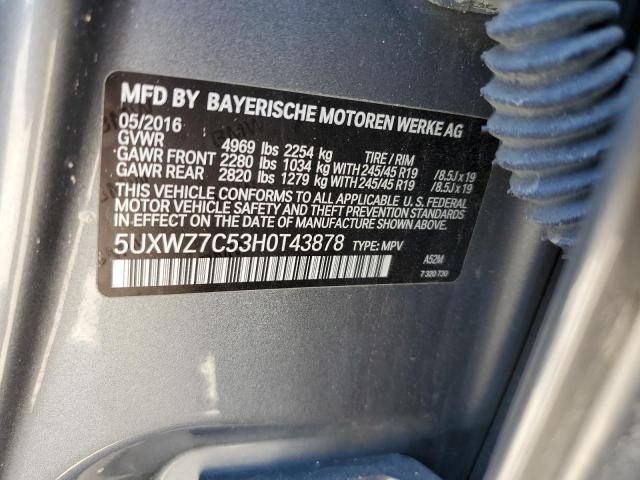 5UXWZ7C53H0T43878 2017 BMW X3 - Image 13